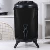 SOGA 10L Insulated Beverage Server – Stainless Steel Black Thermal Container for Hot & Cold Drinks, Durable Drink Dispenser for Coffee, Tea, Juice