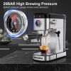 Espresso Machine 20 Bar, Professional Espresso Maker with Milk Frother Steam Wand