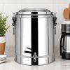 SOGA 12L Stainless Steel Stock Pot Dispenser with Tap – Hot & Cold Beverage Container for Tea, Coffee, Juice, or Water