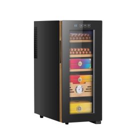 Electric Humidor, 33L, 250 Counts Electric Cigar Humidor Cabinet with Cooling Temperature Control, Spanish Cedar Wood Shelves & Drawers