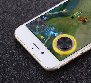 Mobile game joystick handle sucker (Color: Yellow)