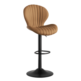 Bar Stools Set of 2 Modern Swivel Bar Chairs, Barstools Counter Height with High Backrest, Easy 3-5 Minute Assembly for Bar, Kitchen, Dining Room (Color: Brown, count: 1 set)