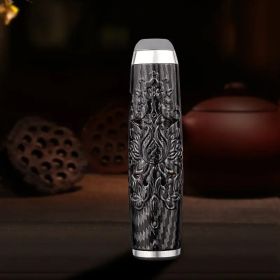 Beautifully Gift Boxed, Portable Car Ashtray Features An Innovative Anti-smoke, Anti-drip Design Home Or Office - Keeps Your Car Clean And Odour (Color: Printed Gray)